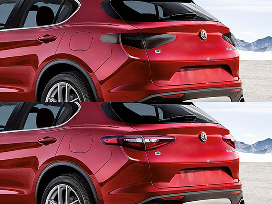 stelvio Before and After Smoked Taillights