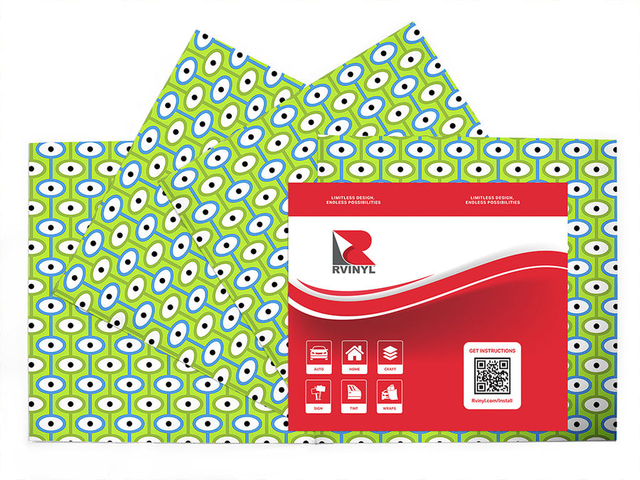 alien eyes toy room Craft Vinyl Sheet Pack