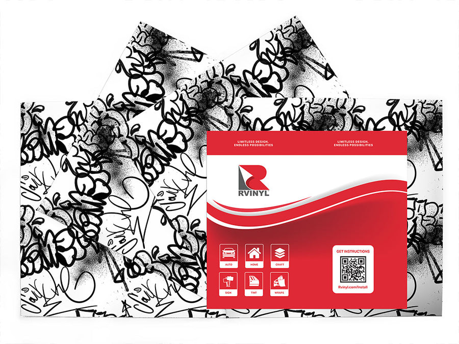all city graffiti Craft Vinyl Sheet Pack