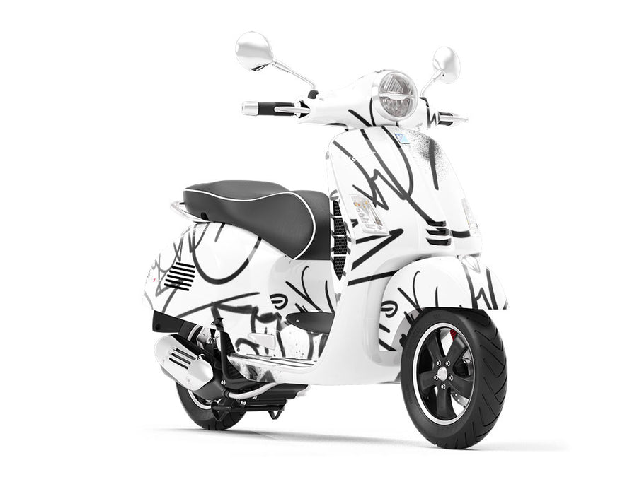 All City Graffiti Vespa Scooter Wrap Film