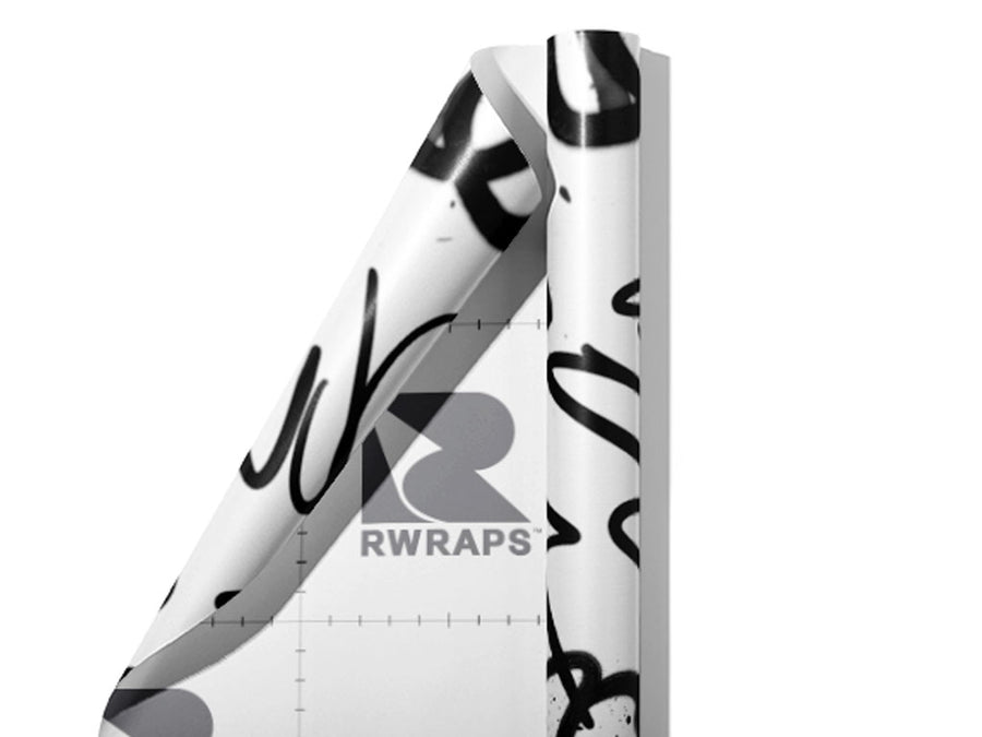 All City Graffiti Wrap Film Sheets~Rwraps Series 914 All City Graffiti Scrolled Sheet~3