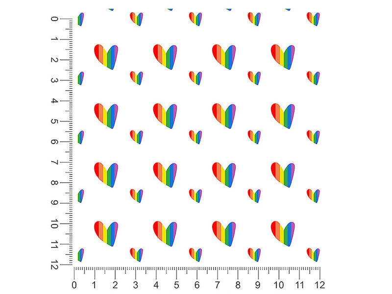 all colors heart 1ft x 1ft Craft Sheets