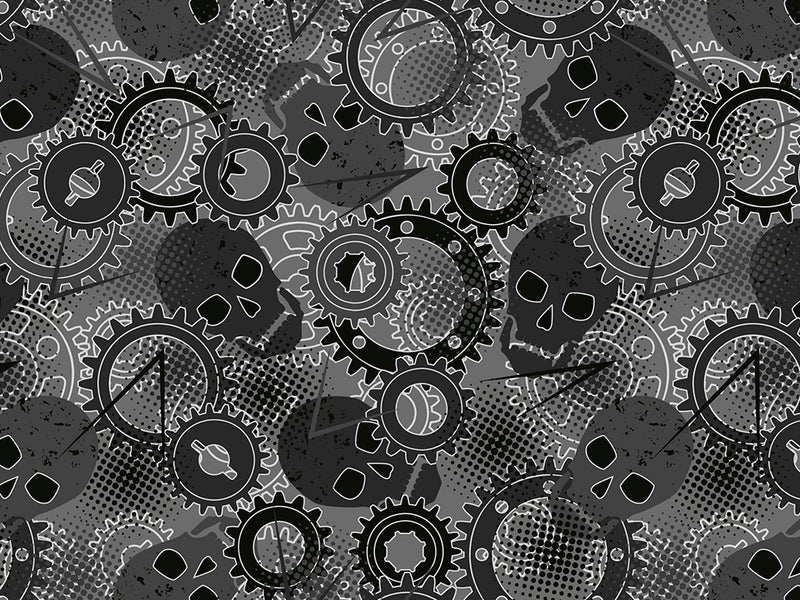 All In Gear Graffiti Vinyl Wrap Pattern~Rwraps Series 914 Digitally Printed Vinyl Wrap~0
