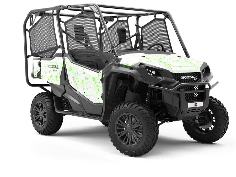 All Lime Paint Splatter Utility Vehicle Vinyl Wrap