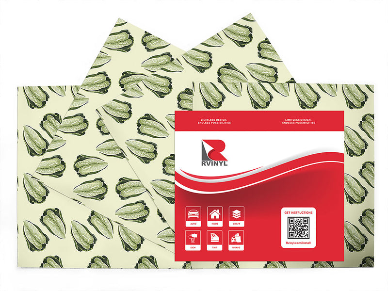 all season romaine vegetable Craft Vinyl Sheet Pack