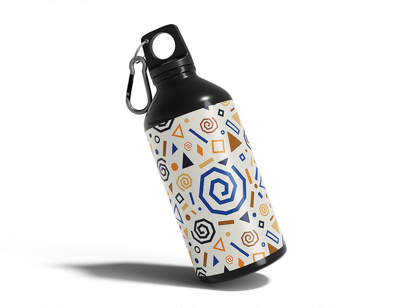 all time abstract geometric Water Bottle DIY Stickers
