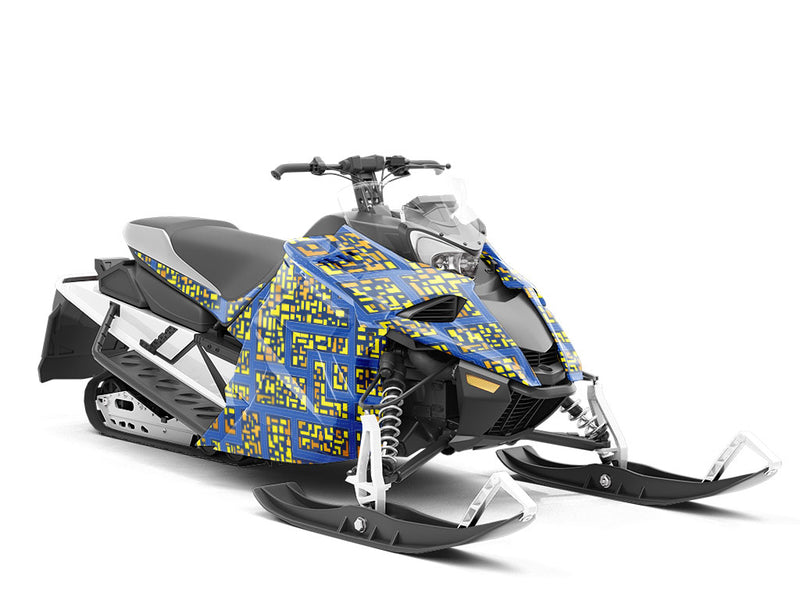 Alleyways Cityscape Custom Wrapped Snowmobile