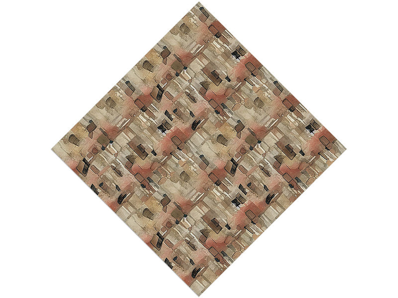 Almond Brown Brick Vinyl Wrap Pattern