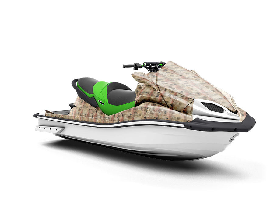 Almond Brown Brick Jet Ski Vinyl Customized Wrap