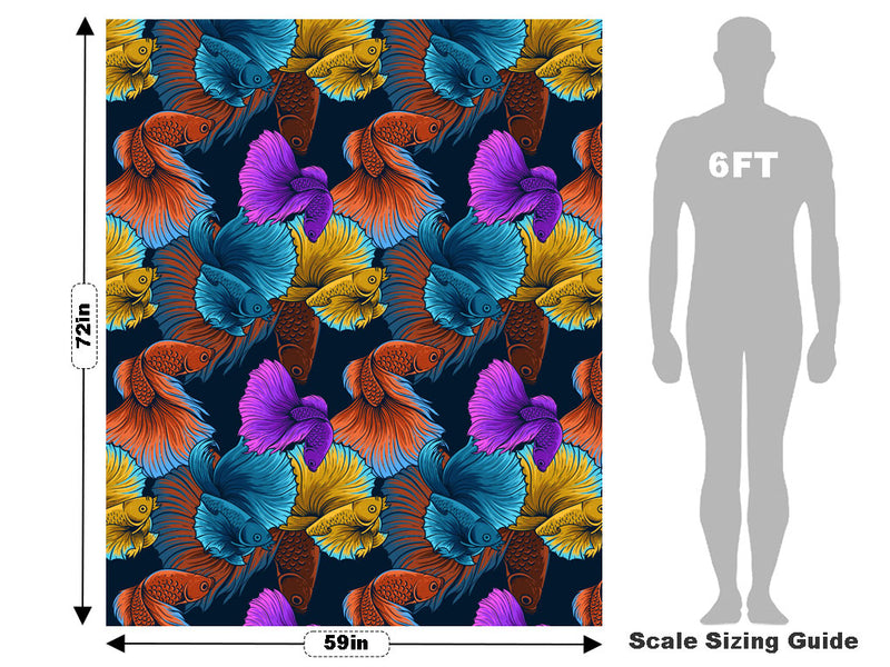 Alpha Betta Fish Marine Life Vehicle Wrap Scale~Rwraps Series 914 Alpha Betta Fish Marine Life Measurements~1