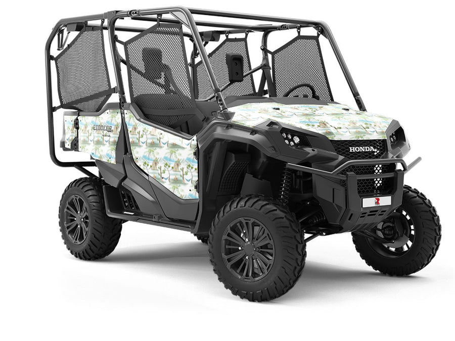 Alpine Cabin Camping Utility Vehicle Vinyl Wrap