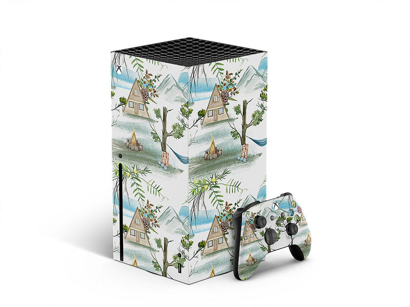 alpine cabin camping XBOX DIY Decal