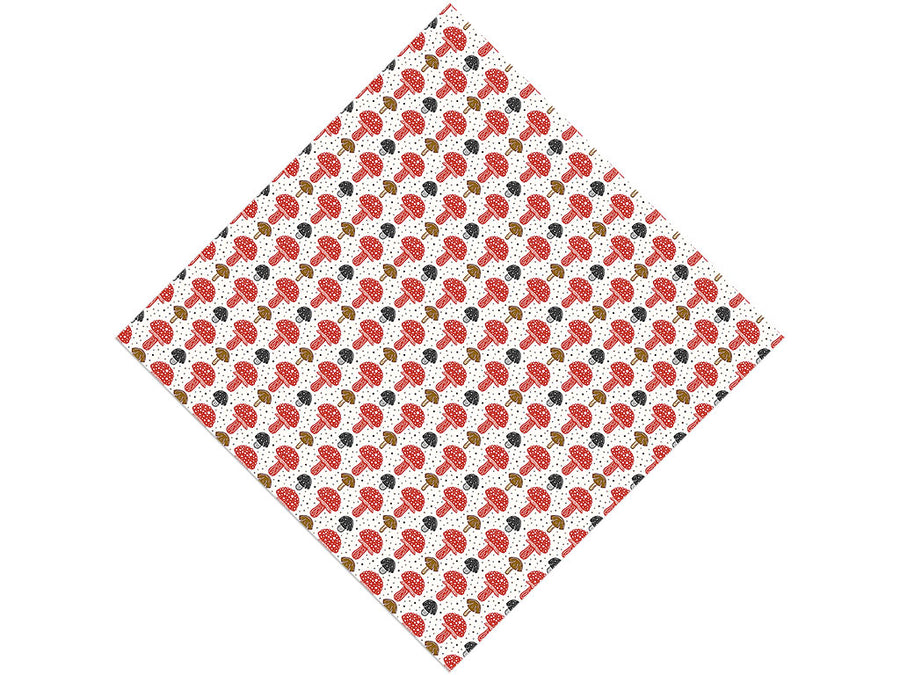 Amanita Muscaria Mushroom Vinyl Wrap Pattern