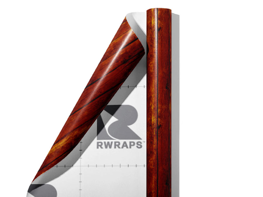 Amber Wood Plank Wrap Film Sheets~Rwraps Series 914 Amber Wood Plank Scrolled Sheet~4