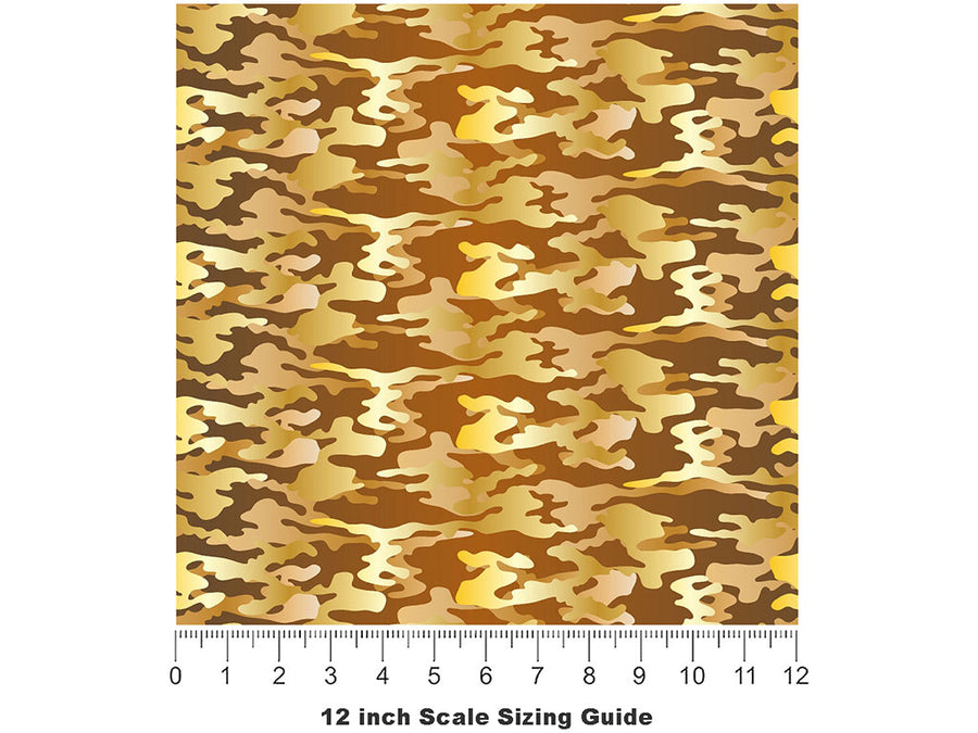 Amber Shroud Camouflage Vinyl Film Pattern Size 12 inch Scale~Rwraps Amber Shroud Camouflage Sizing Chart~3