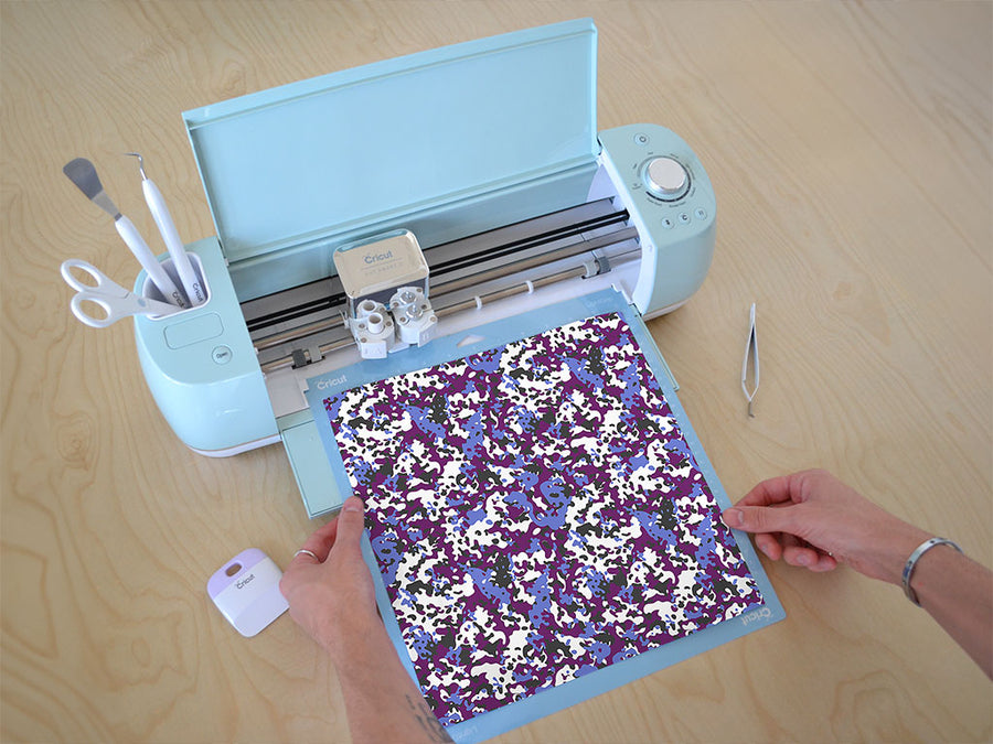 amethyst woodland camouflage Cricut Compatible Vinyl