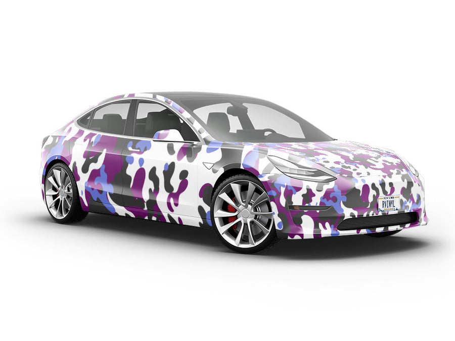 Amethyst Woodland Camouflage Vehicle Vinyl Wrap