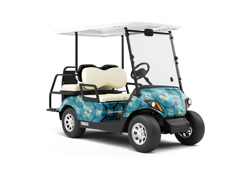 Amoeba Abstract Wrapped Golf Cart