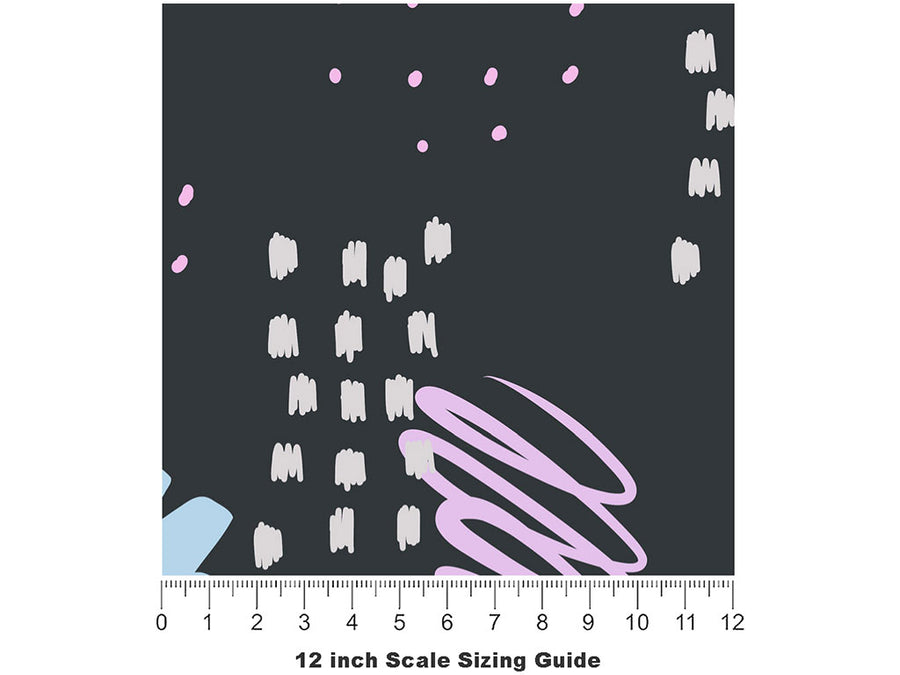 An Effigy Abstract Vinyl Film Pattern Size 12 inch Scale~Rwraps An Effigy Abstract Sizing Chart~2