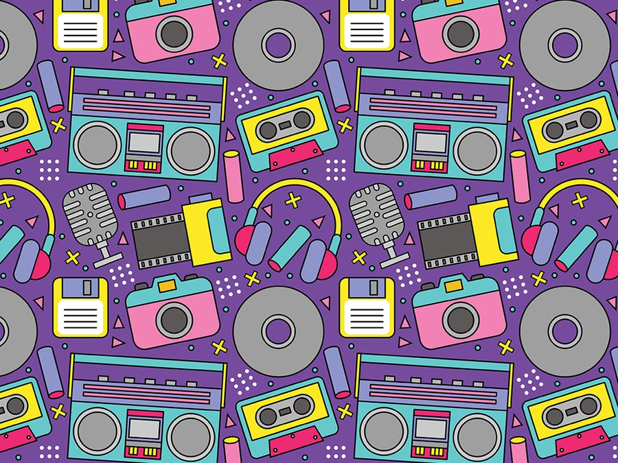 Analog Love Retro Vinyl Wrap Pattern~Rwraps Series 914 Digitally Printed Vinyl Wrap~0