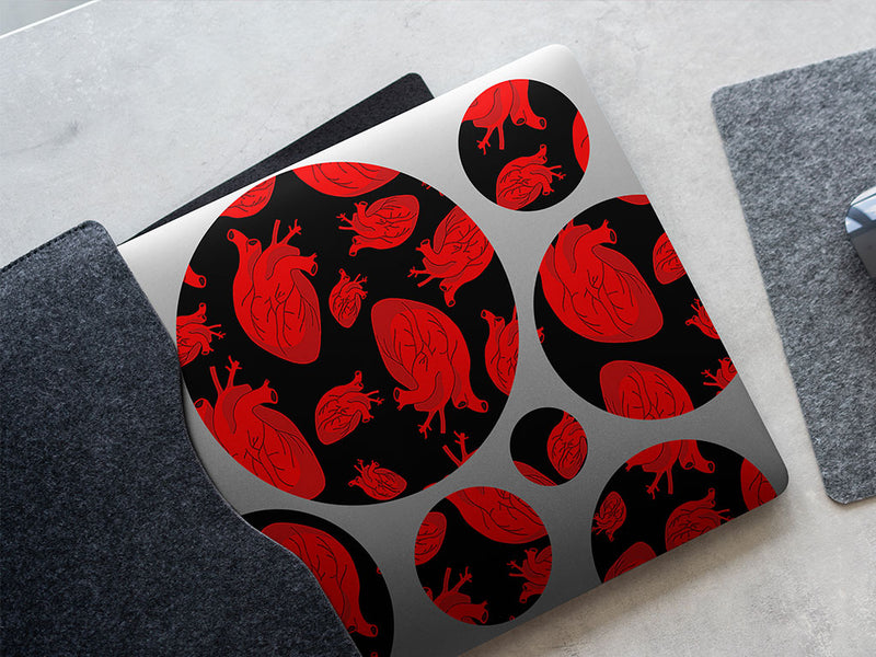 anatomical amour heart DIY Laptop Stickers