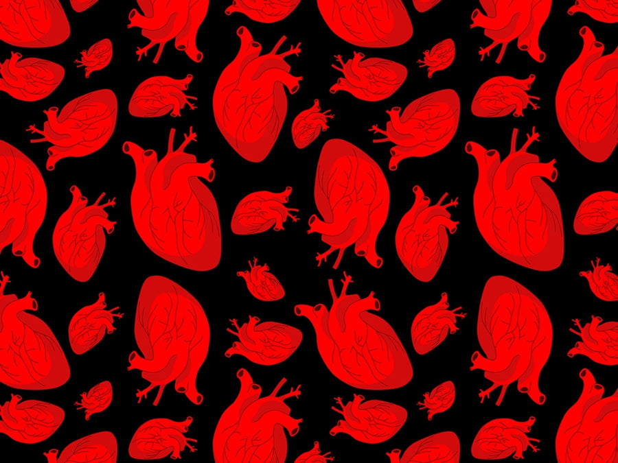 Anatomical Amour Heart Vinyl Wrap Pattern~Rwraps Series 914 Digitally Printed Vinyl Wrap~0