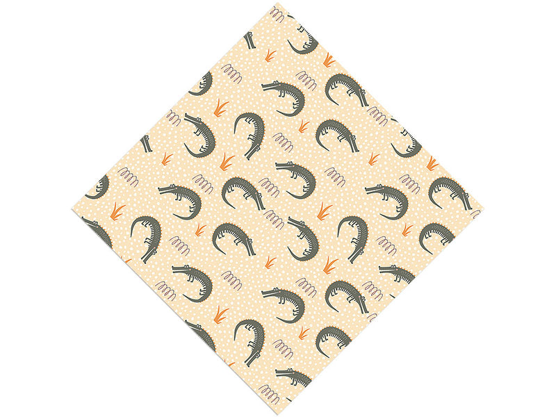 Ancient Alligators Marine Life Vinyl Wrap Pattern