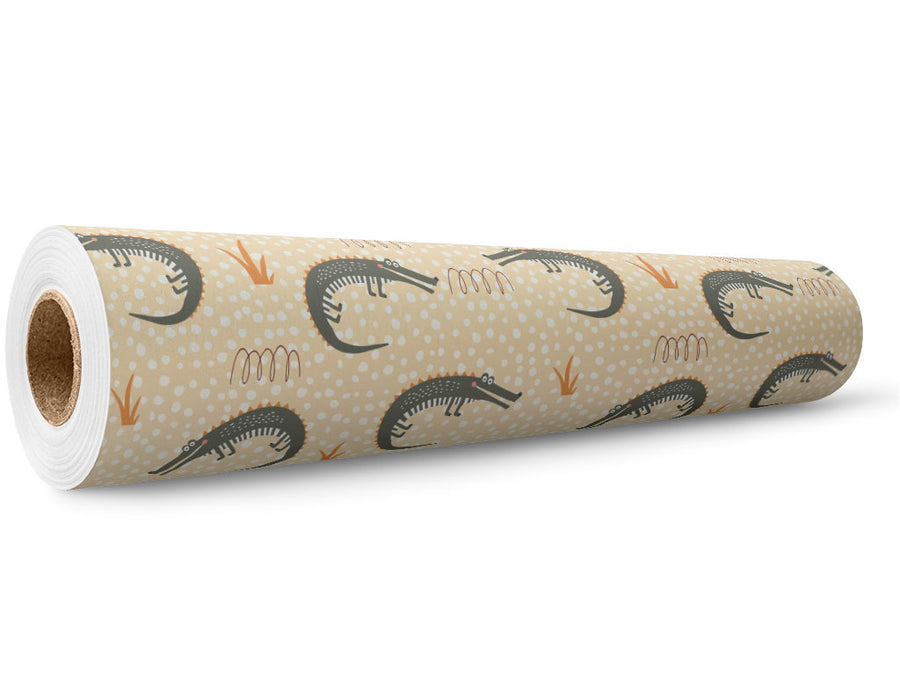 Ancient Alligators Marine Life Wrap Film Wholesale Roll~Rwraps Series 914 Digitally Printed Vinyl Roll~5