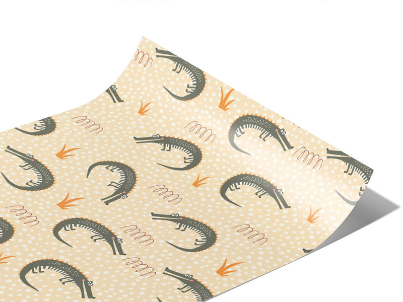Ancient Alligators Marine Life Vinyl Wraps~Rwraps Series 914 Digitally Printed Vinyl Wrap~0