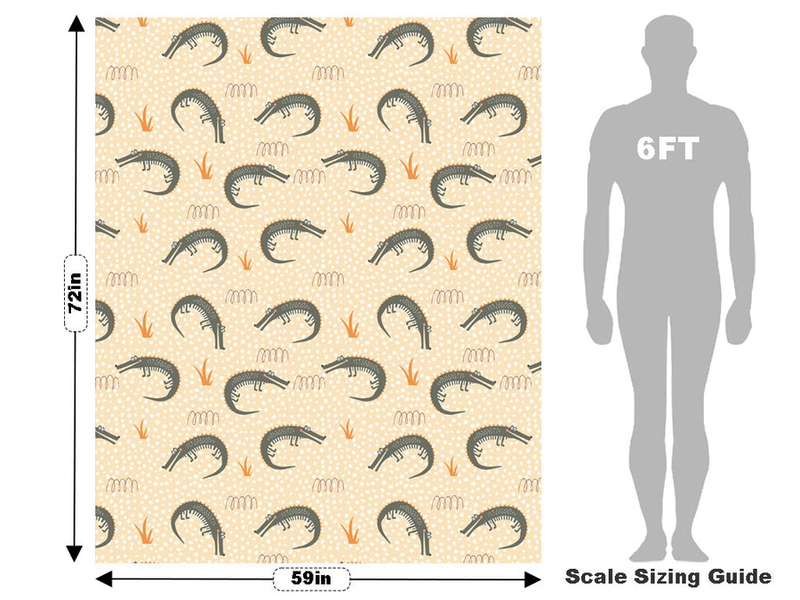 Ancient Alligators Marine Life Vehicle Wrap Scale~Rwraps Series 914 Ancient Alligators Marine Life Measurements~1