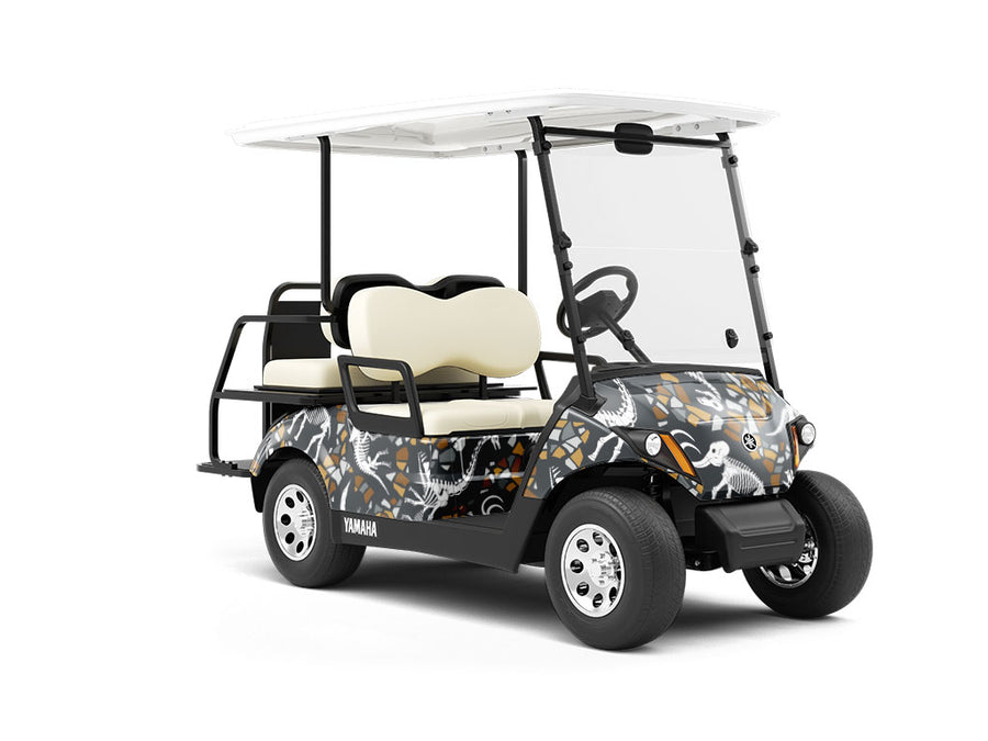 Ancient Archaeofauna Dinosaur Wrapped Golf Cart