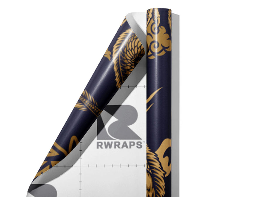 Ancient Kings Asian Wrap Film Sheets~Rwraps Series 914 Ancient Kings Asian Scrolled Sheet~3