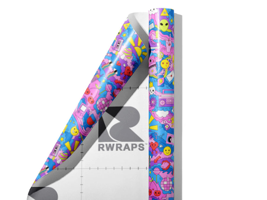 Another World Science Fiction Wrap Film Sheets~Rwraps Series 914 Another World Science Fiction Scrolled Sheet~3
