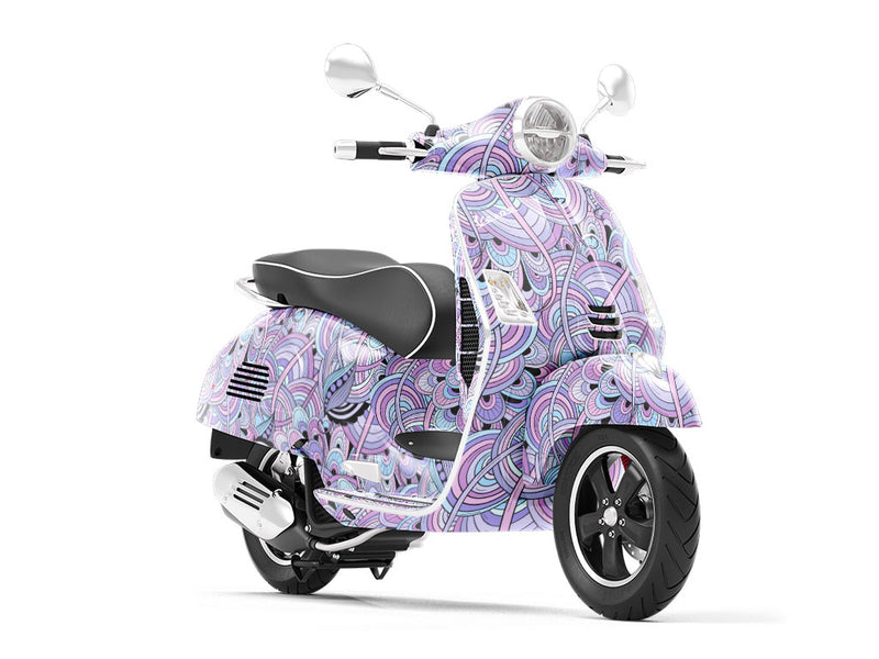 Anthousai Abloom Floral Vespa Scooter Wrap Film
