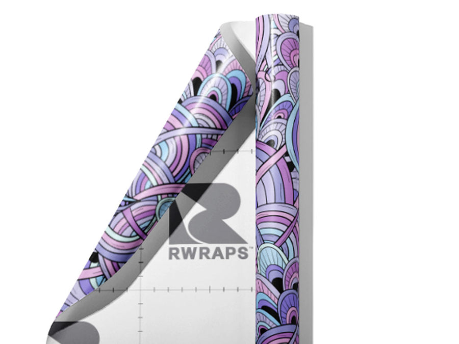 Anthousai Abloom Floral Wrap Film Sheets~Rwraps Series 914 Anthousai Abloom Floral Scrolled Sheet~3