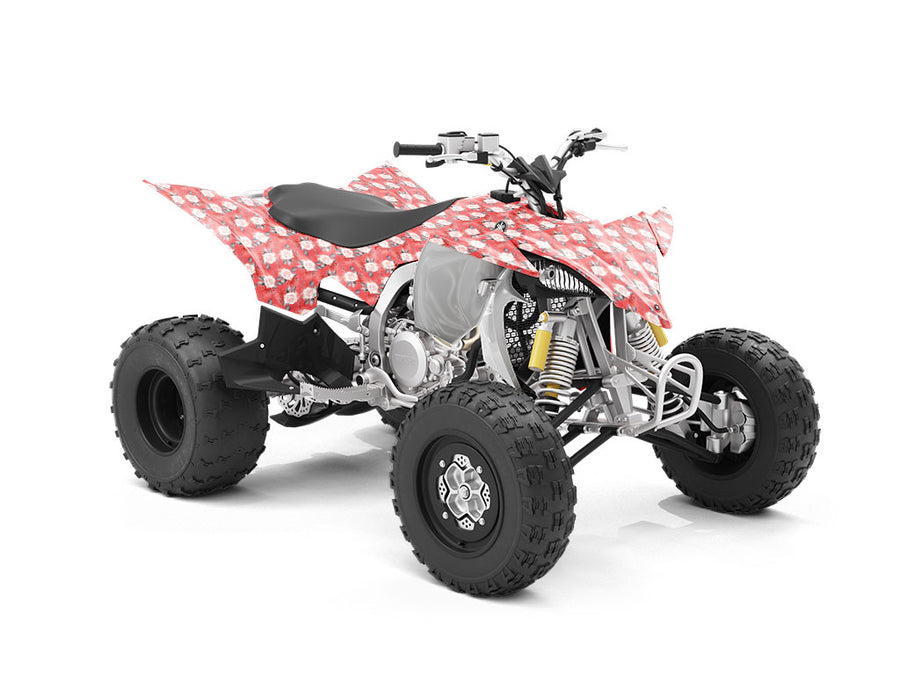 Antoinette Rose Floral ATV Wrapping Vinyl