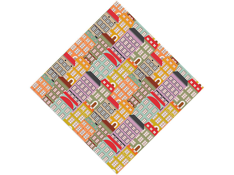 Apartment Hunting Cityscape Vinyl Wrap Pattern