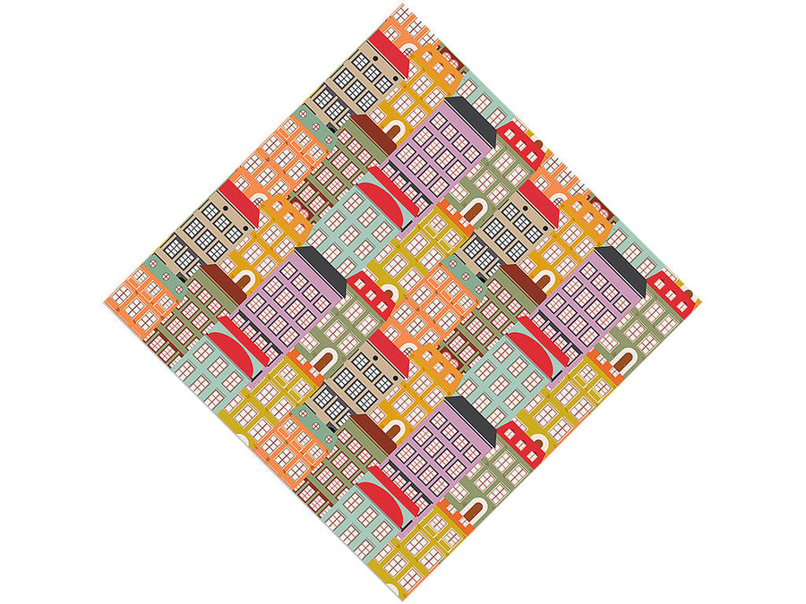 Apartment Hunting Cityscape Vinyl Wrap Pattern