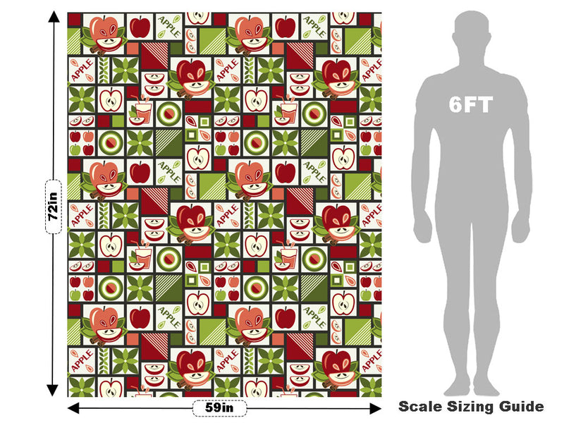 Apple A Day Mosaic Vehicle Wrap Scale~Rwraps Series 914 Apple A Day Mosaic Measurements~1