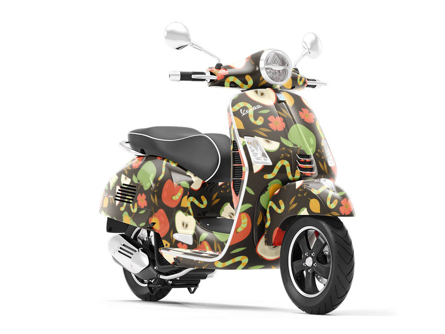 Apple A Day Bug Vespa Scooter Wrap Film