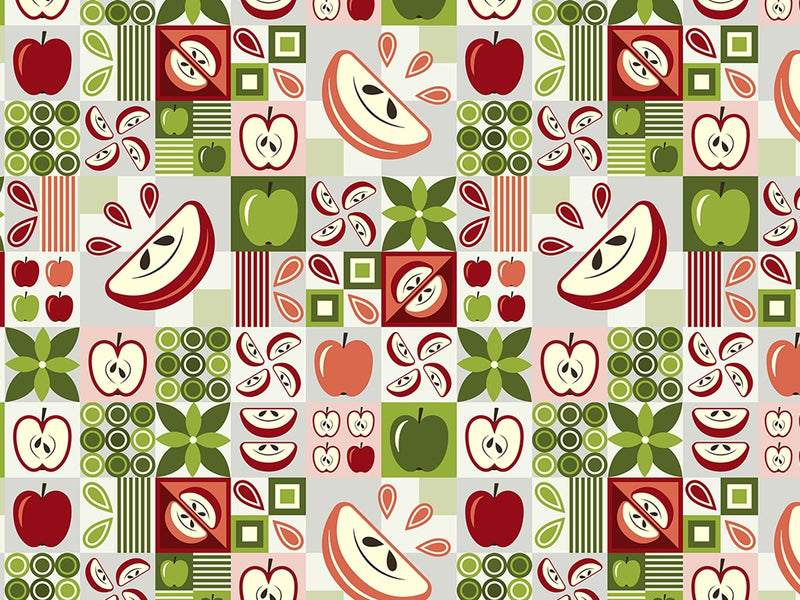 Apple A Night Mosaic Vinyl Wrap Pattern~Rwraps Series 914 Digitally Printed Vinyl Wrap~0