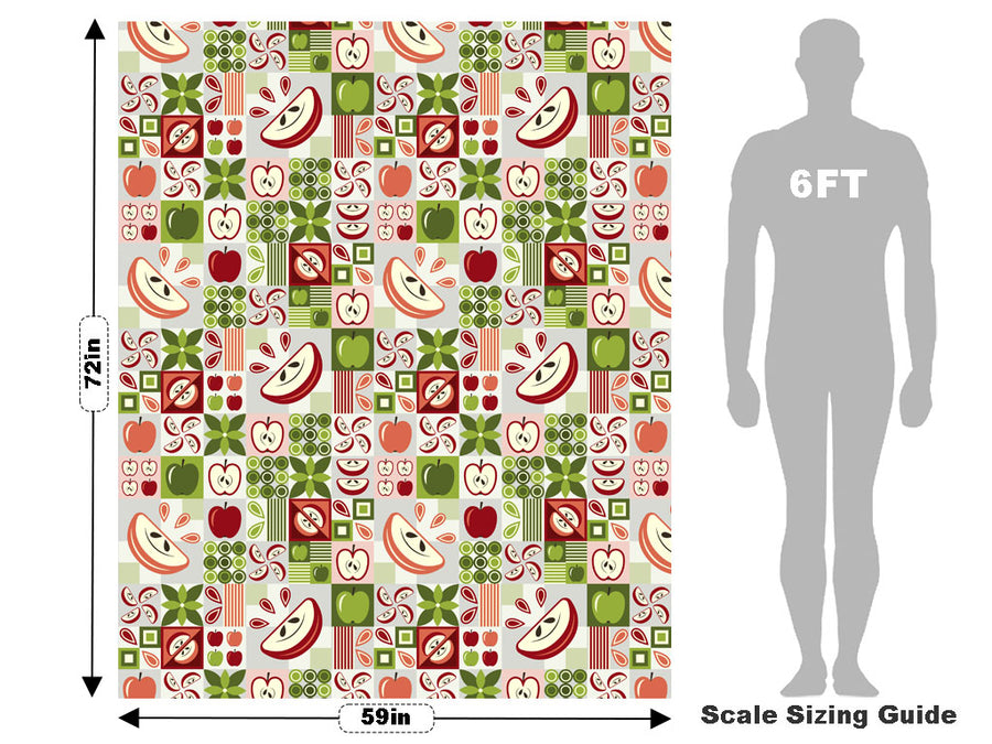 Apple A Night Mosaic Vehicle Wrap Scale~Rwraps Series 914 Apple A Night Mosaic Measurements~1