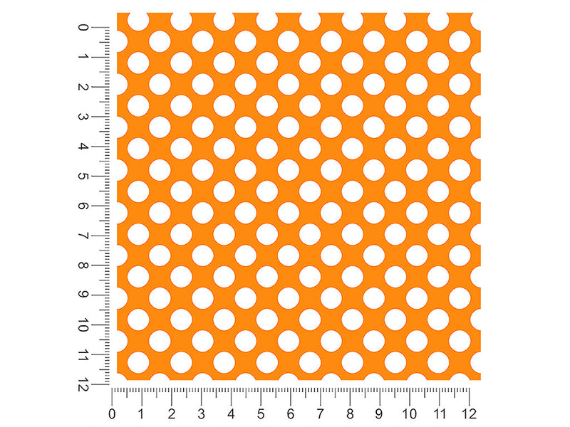 apricot orange polka dot 1ft x 1ft Craft Sheets
