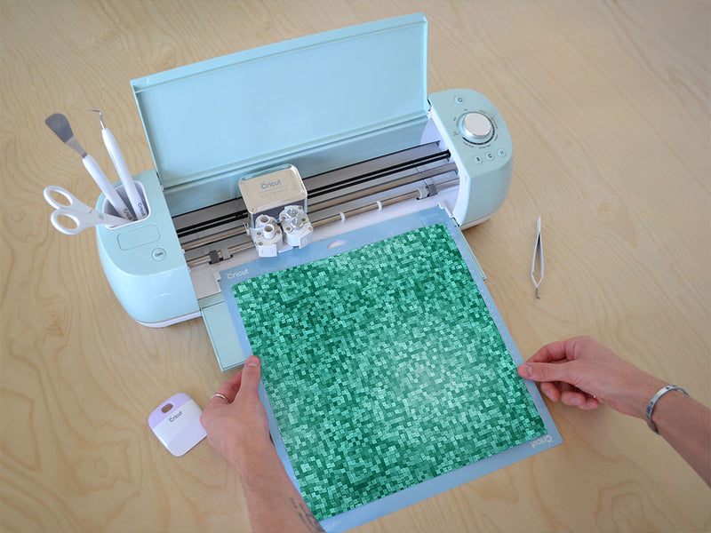 aqua exploration pixel Cricut Compatible Vinyl