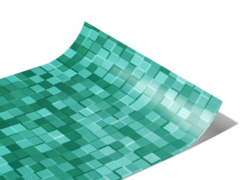Aqua Exploration Pixel Vinyl Wraps~Rwraps Series 914 Digitally Printed Vinyl Wrap~0