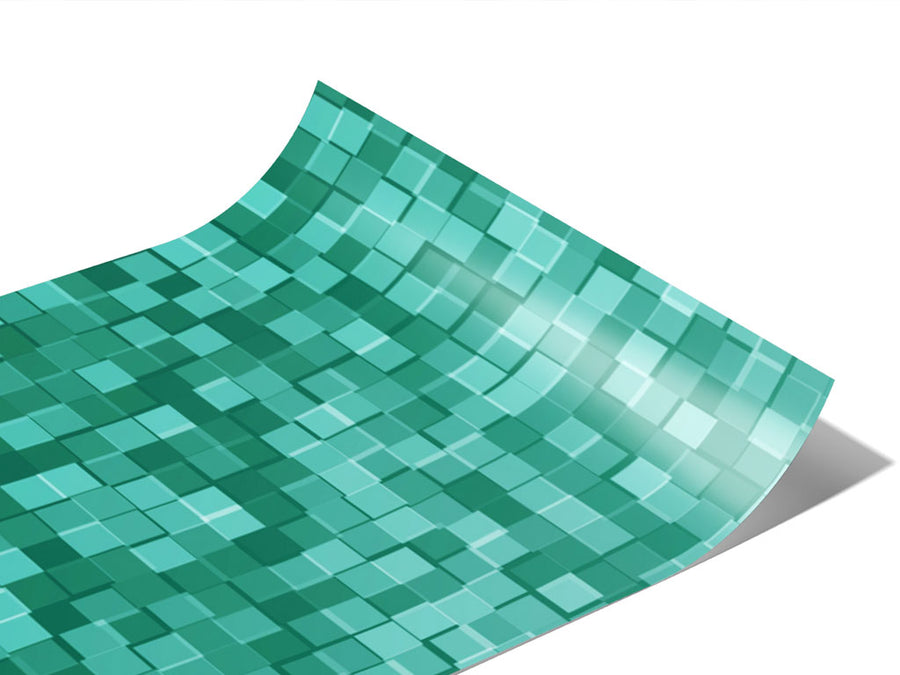 Aqua Exploration Pixel Vinyl Wraps~Rwraps Series 914 Digitally Printed Vinyl Wrap~0