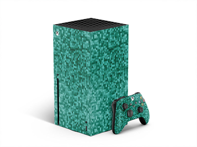 aqua exploration pixel XBOX DIY Decal