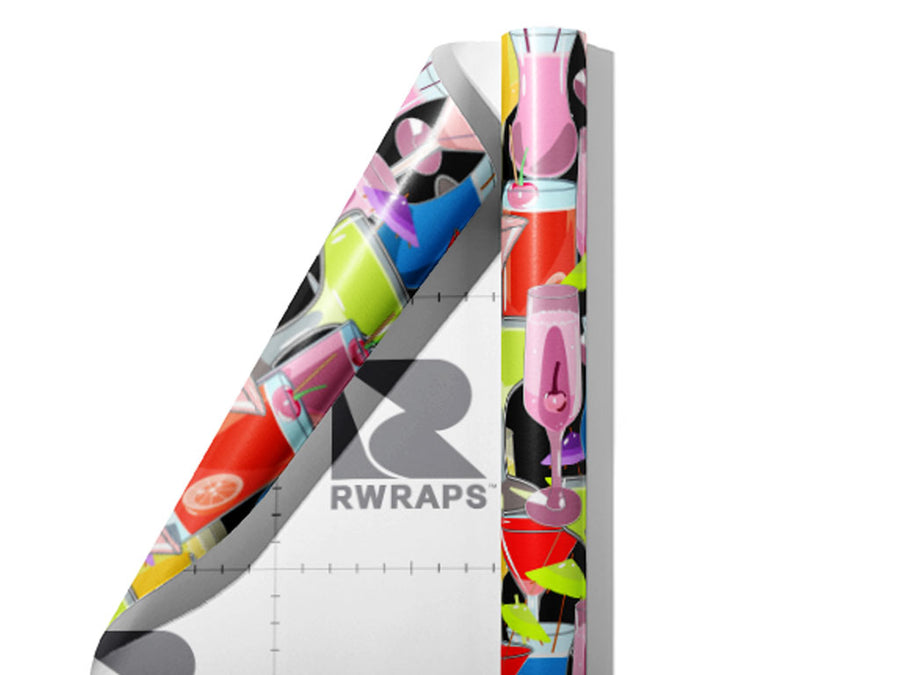Aqua Vitae Alcohol Wrap Film Sheets~Rwraps Series 914 Aqua Vitae Alcohol Scrolled Sheet~3