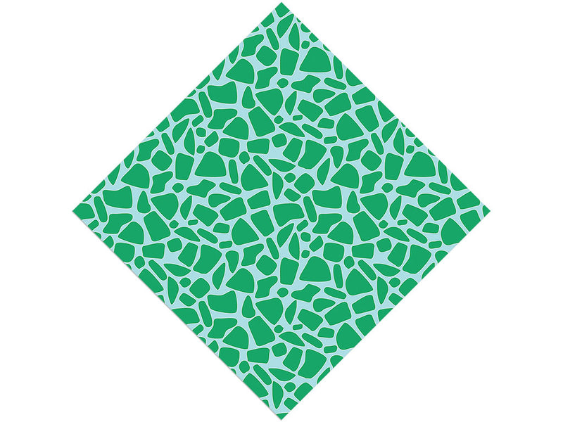 Aquamarine Cobblestone Vinyl Wrap Pattern