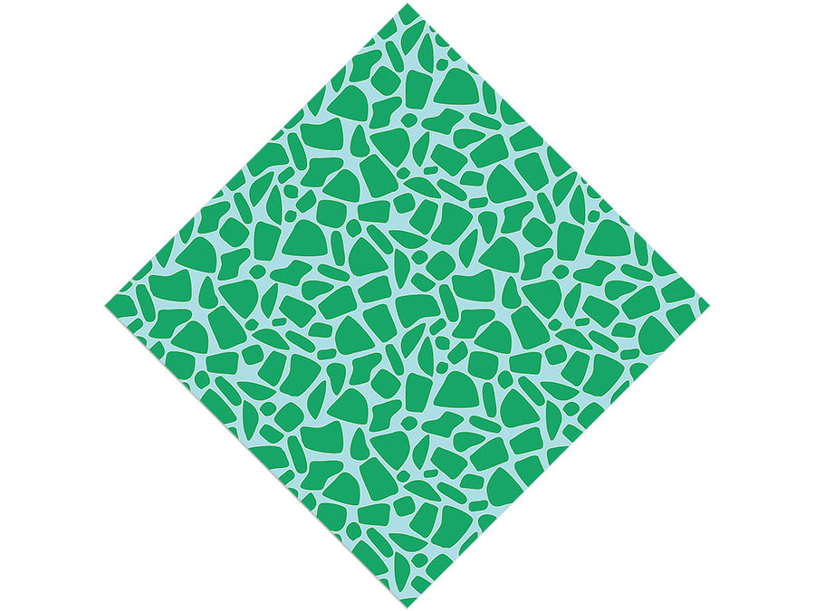 Aquamarine Cobblestone Vinyl Wrap Pattern